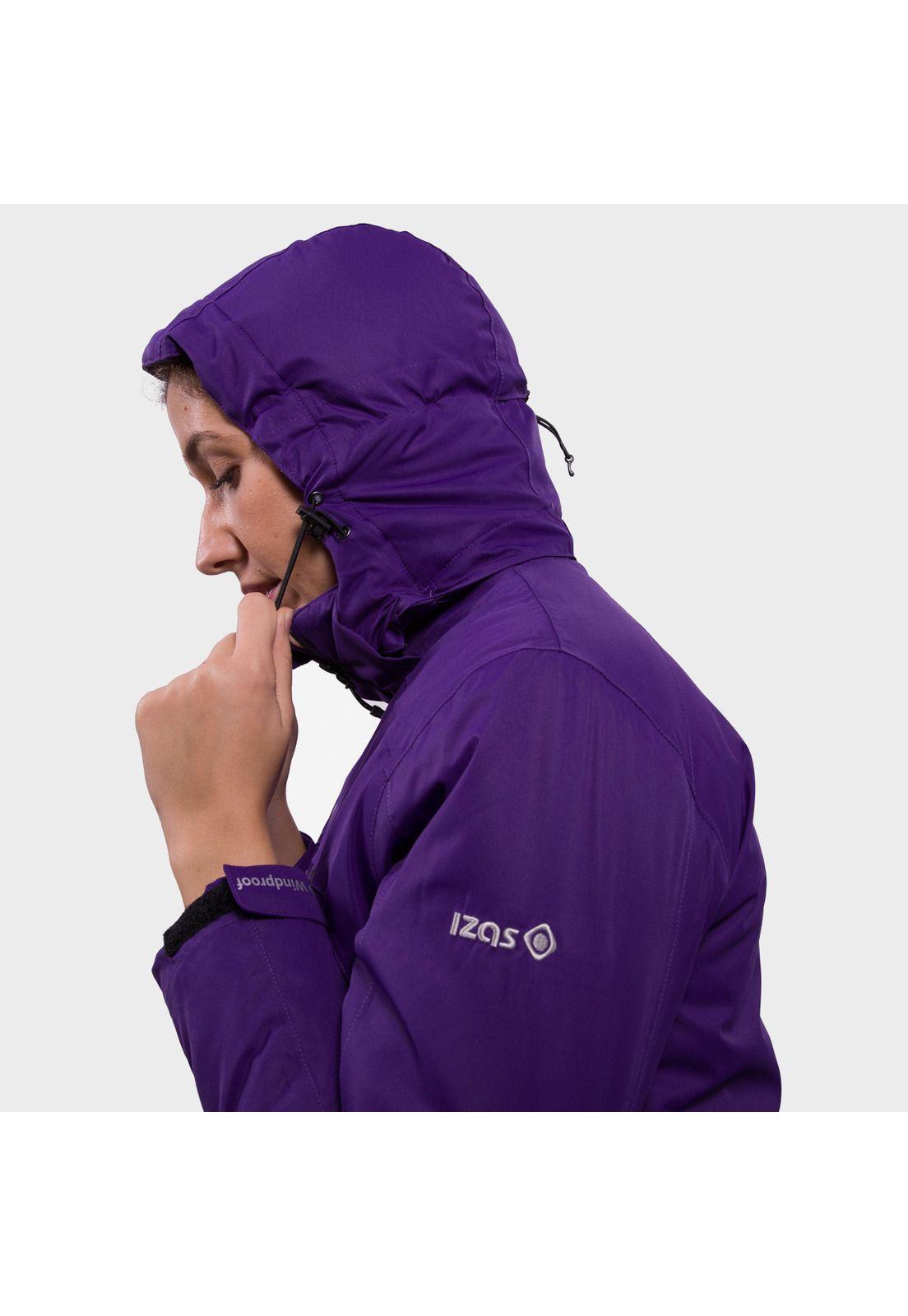 Chaqueta De Fibra Yangra Para Mujer Morado-4