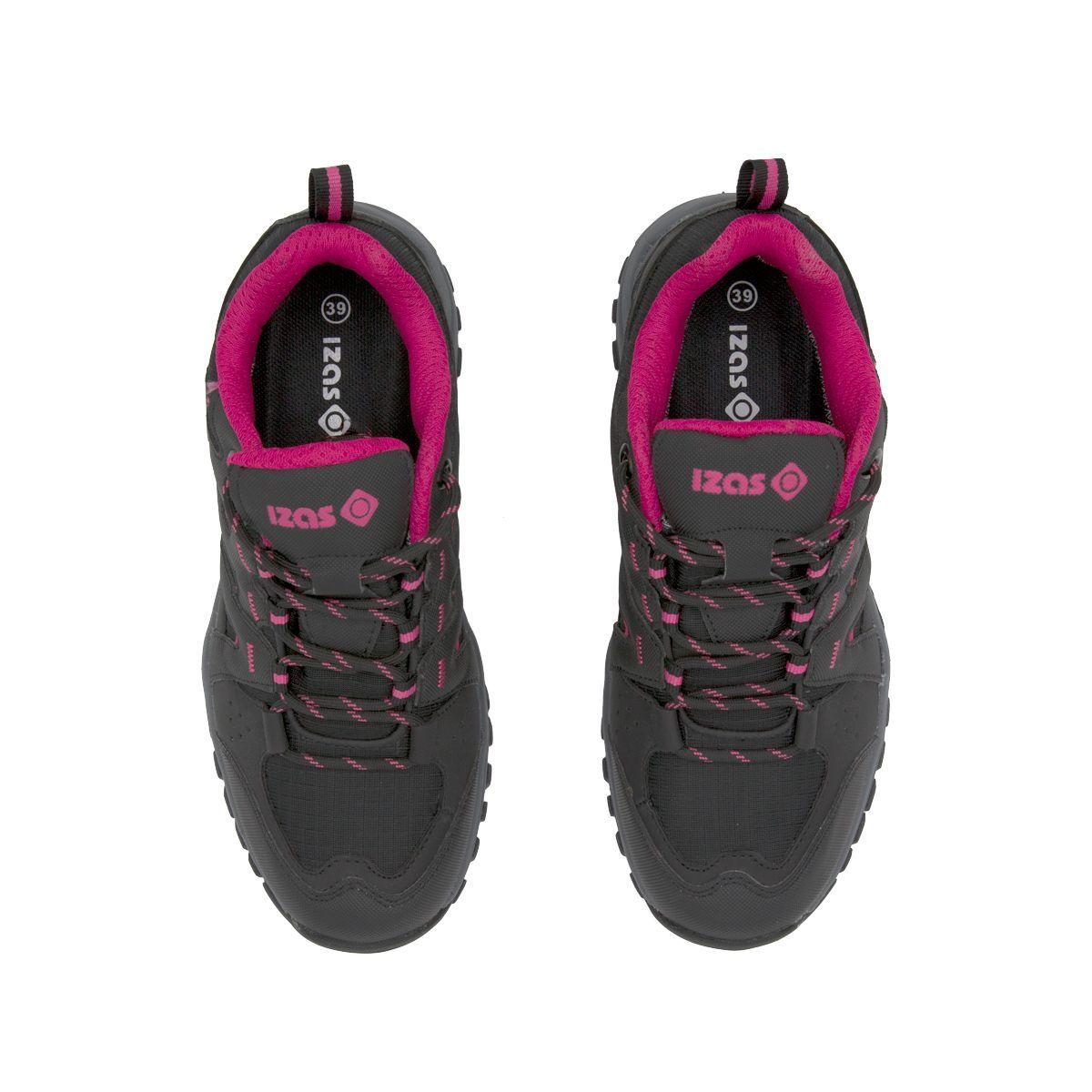 Zapatillas De Trekking Bald Para Mujer Negro/Fucsia-4