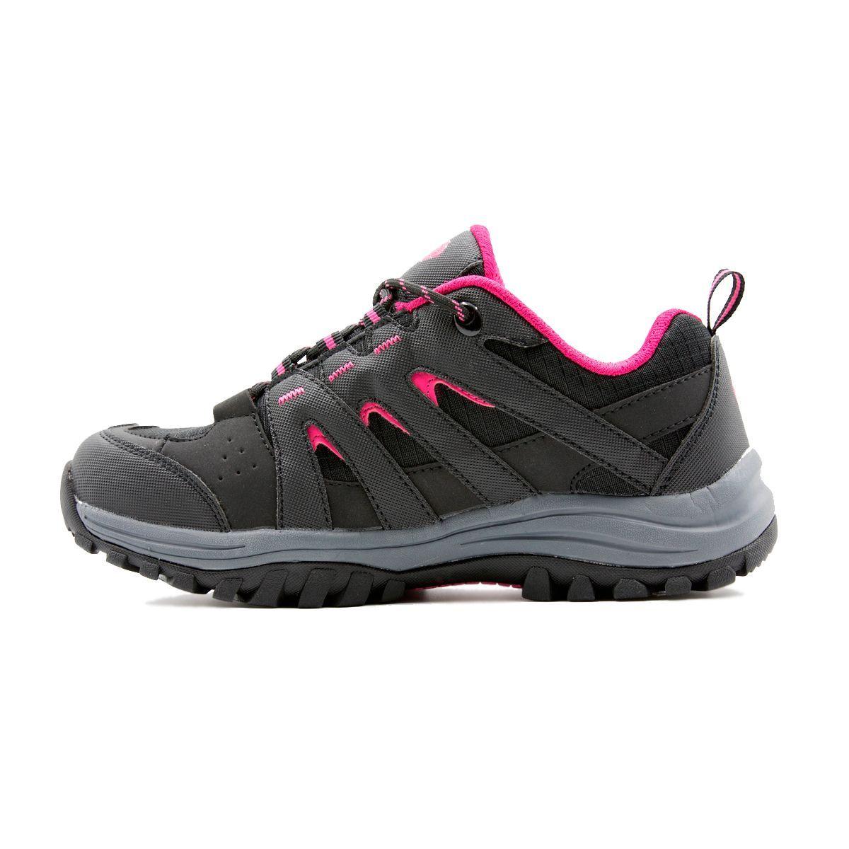 Zapatillas De Trekking Bald Para Mujer Negro/Fucsia-2