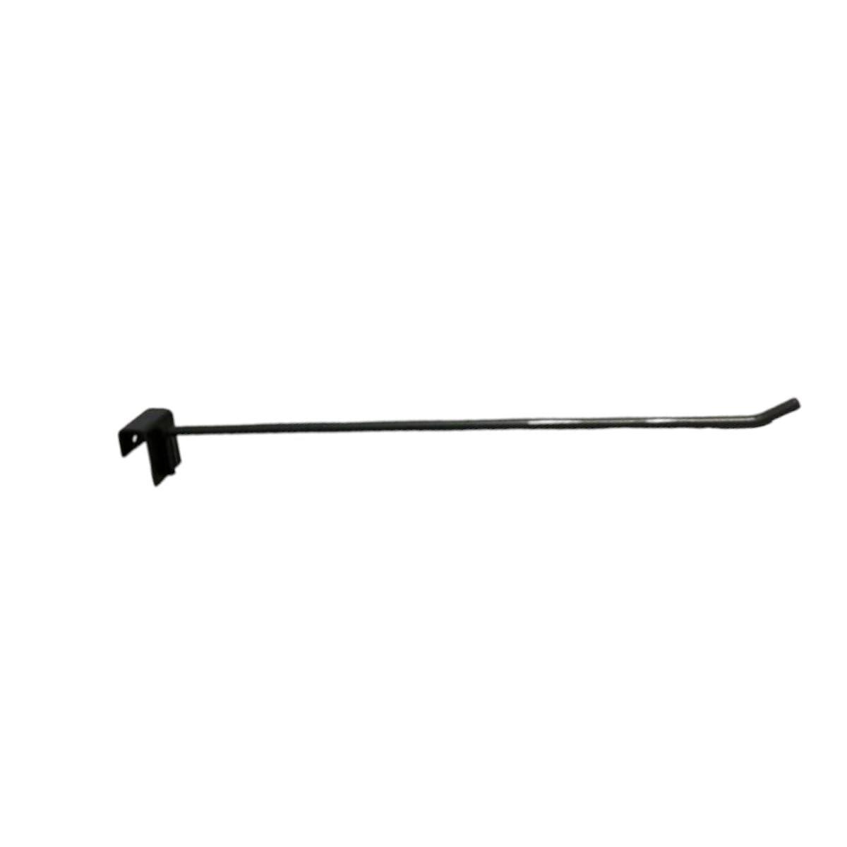 Kit 20 Ganchos de Metal Negro para Barra 35cm 7mm -1