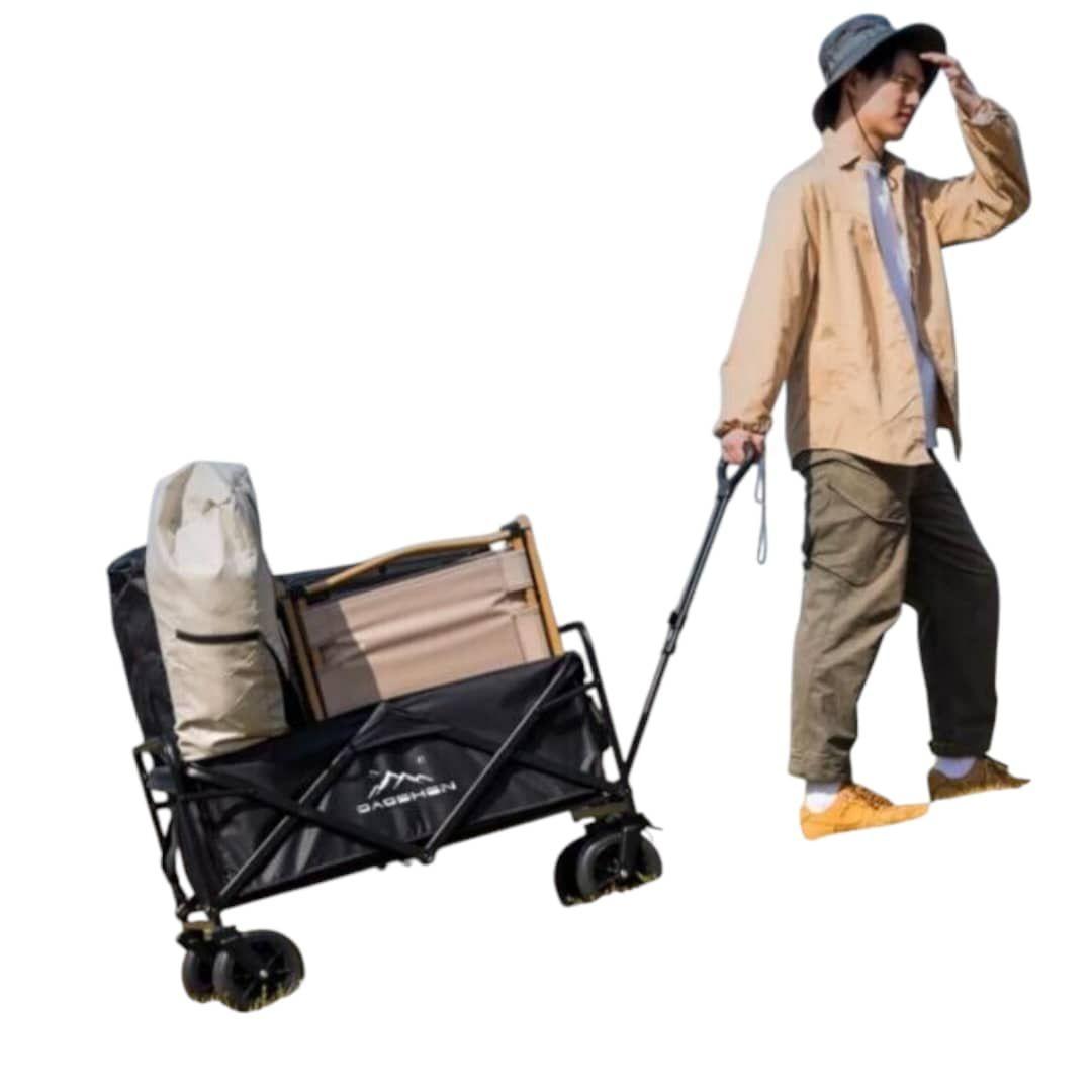 Carrito Plegable de Carga con Manija Extensible y Ruedas Oaoshen-2