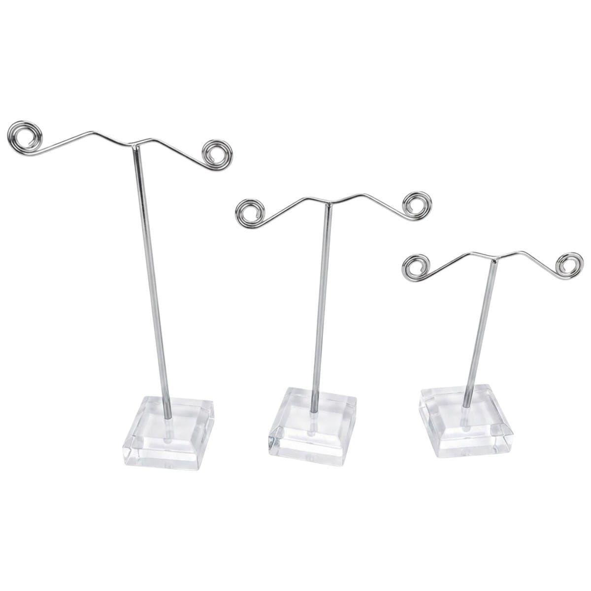 Set 3 Soportes Exhibidores Para Aros Base Acrílico-0