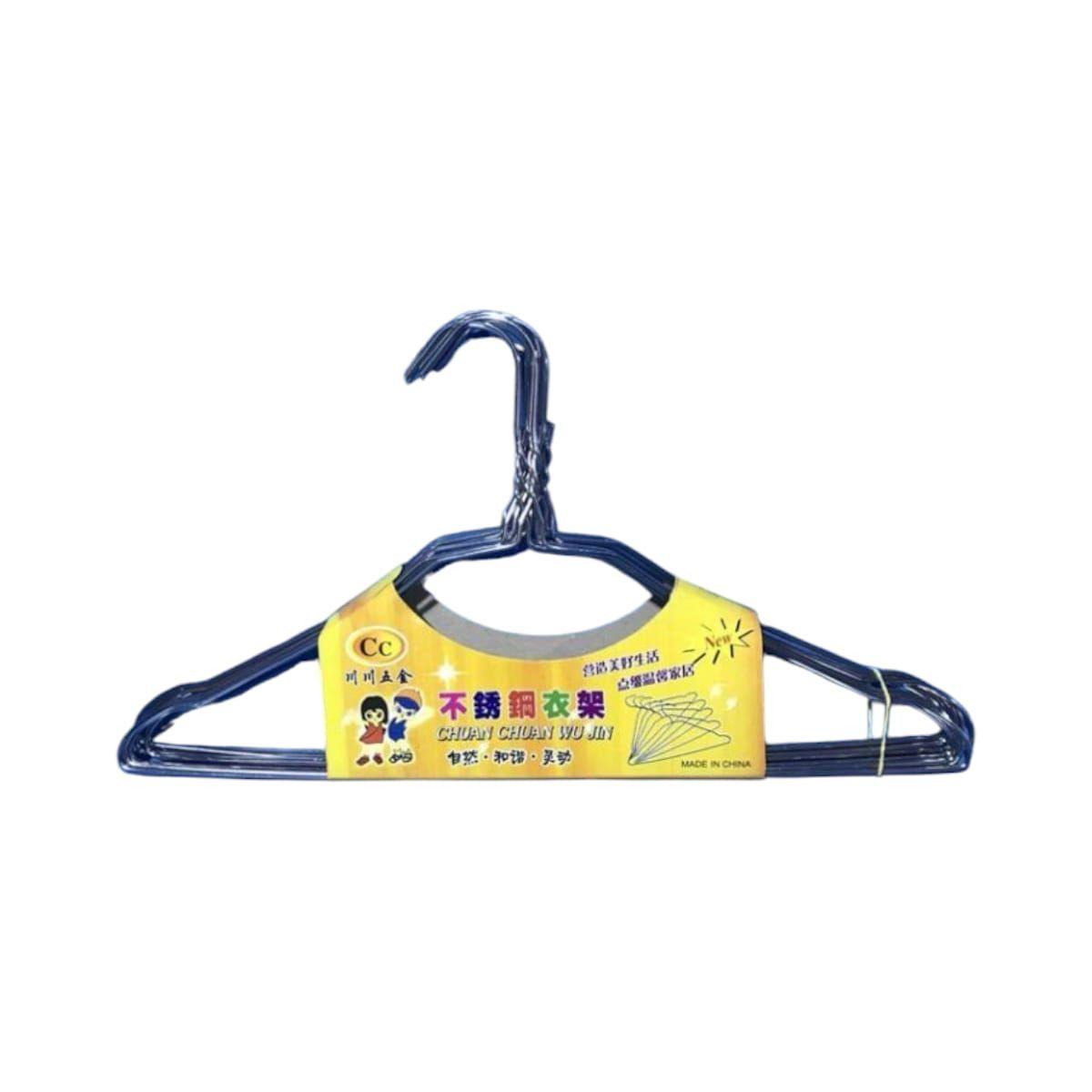 Pack 10 Colgador de Acero Inoxidable 28 cm-0