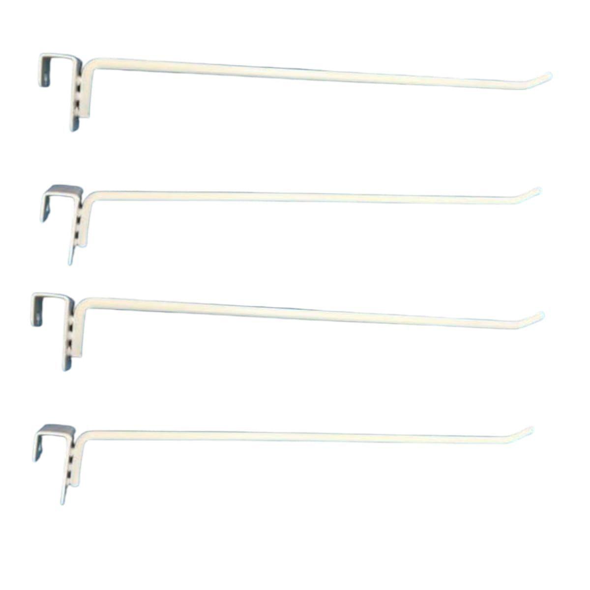 Set 20 Ganchos de Metal Blanco para Barra 40cm -0
