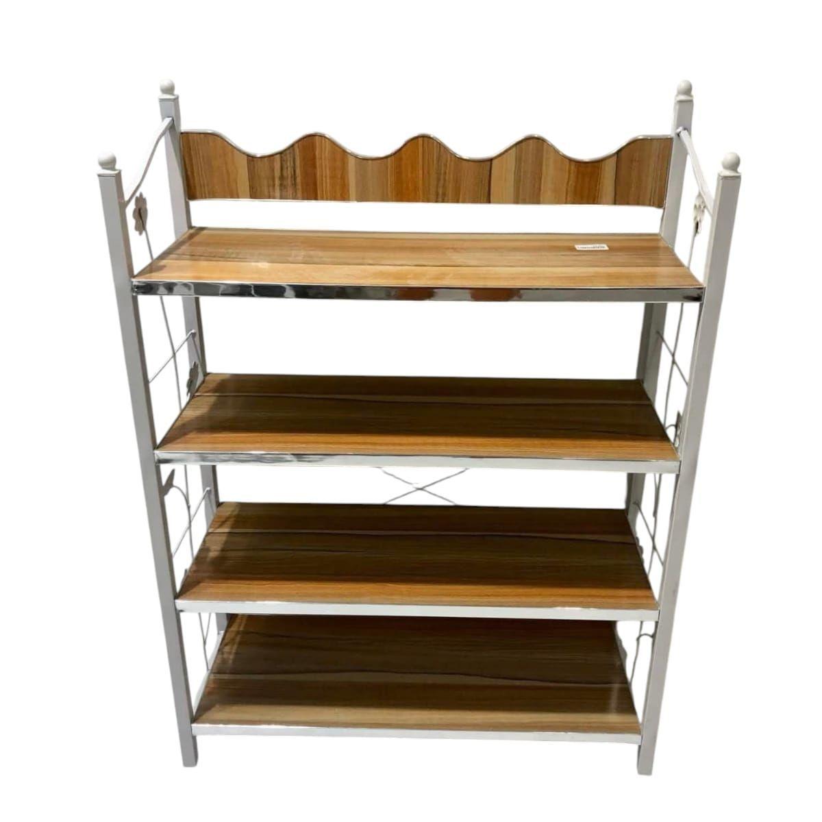 Estante de 4 Niveles de Madera Diseño Funcional y Elegante -1