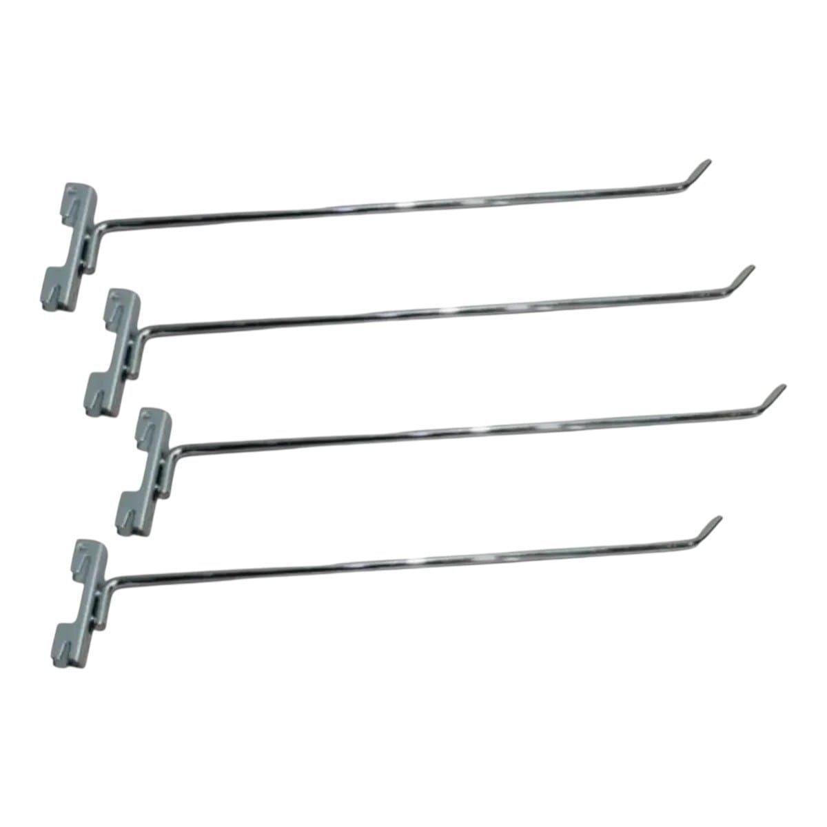 Pack 20 Ganchos Cromado Para Riel 25 Cm-1