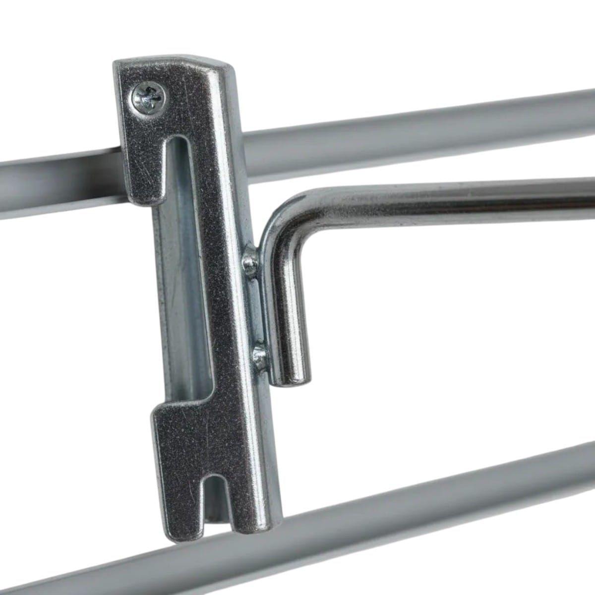 Pack 20 Ganchos Cromado Para Riel 25 Cm-2