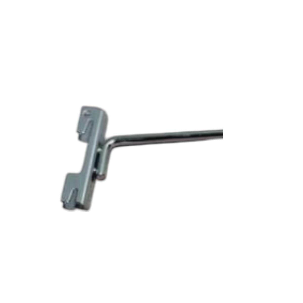 Pack 20 Ganchos Cromado para Riel 30 cm -2