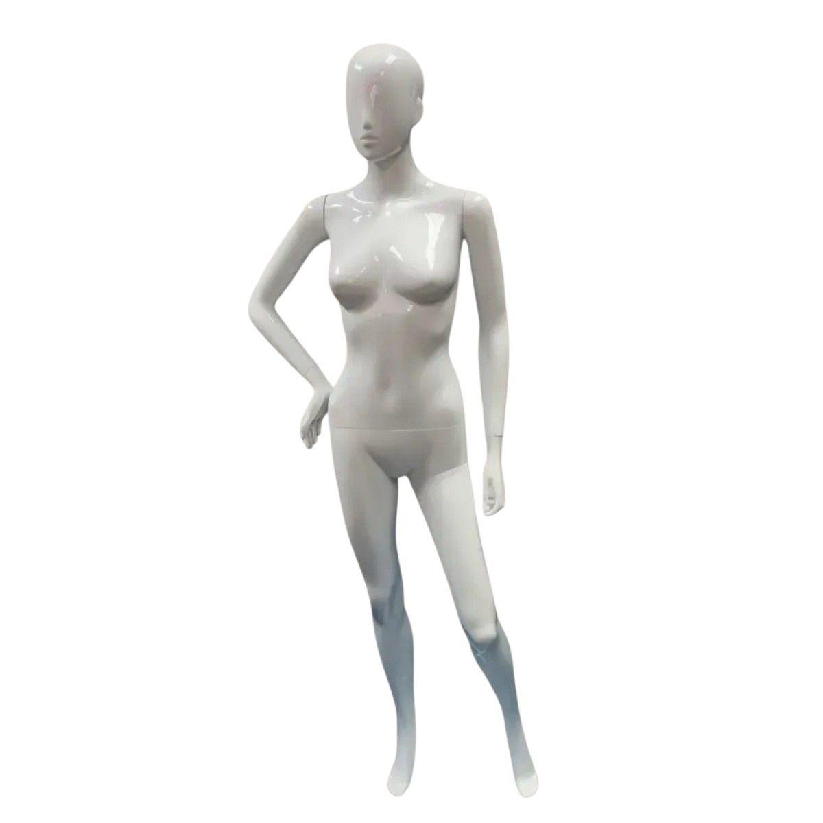 Maniqui Exhibidor Blanco Femenino-0