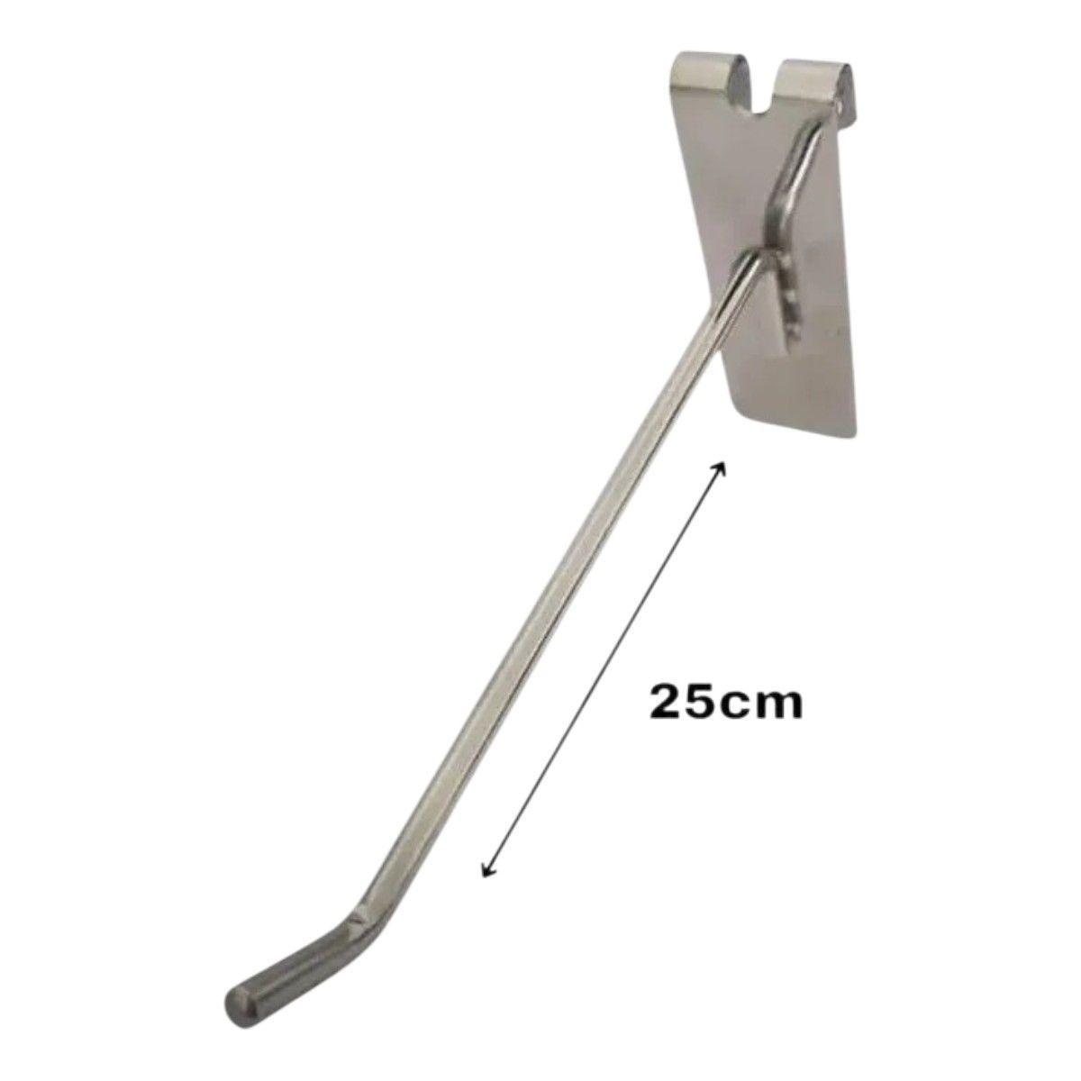 Pack 20 Ganchos De Metal Cromado Para Malla O Rejilla 25cm-1