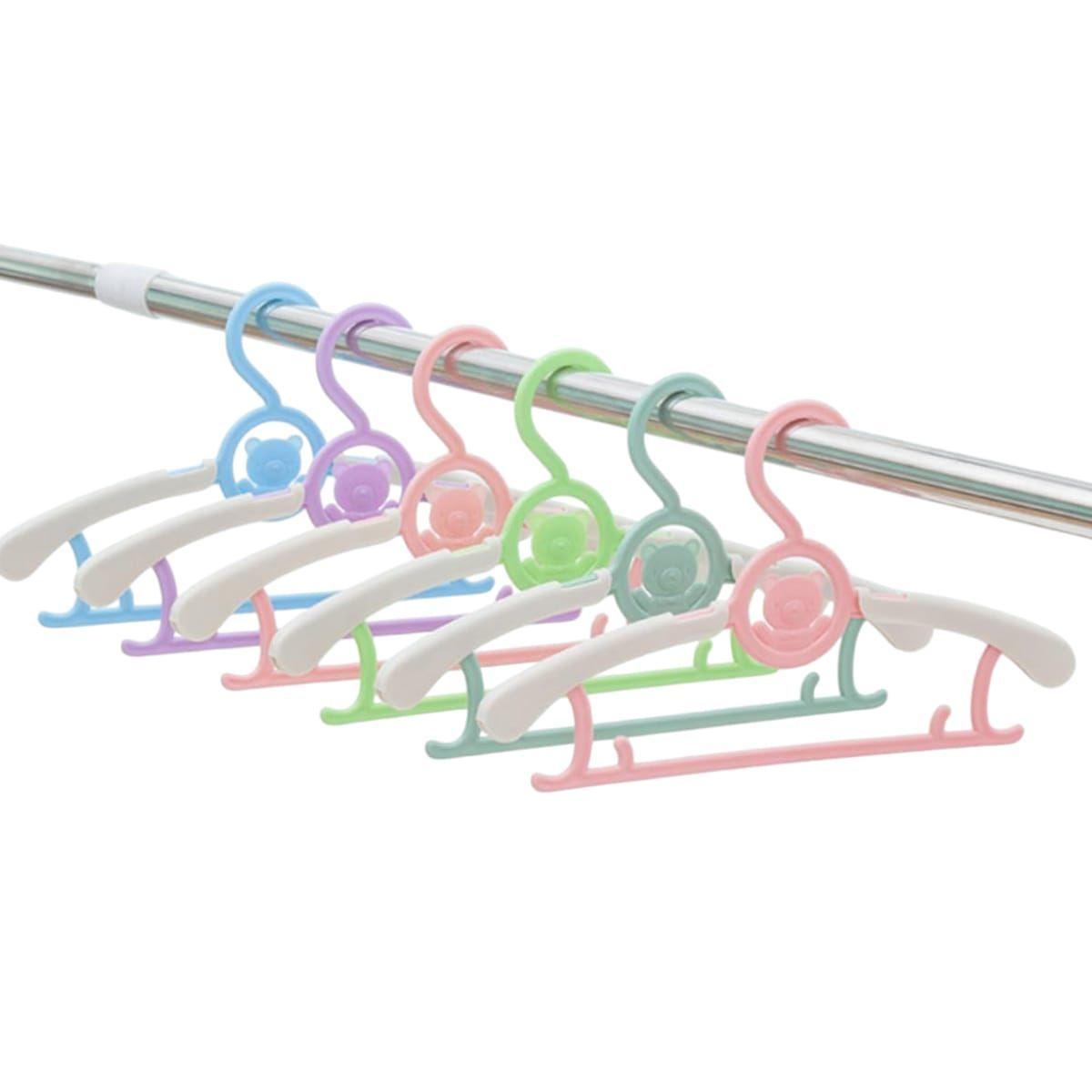 Kit  5 Colgadores de Plastico Infantil Oso -1