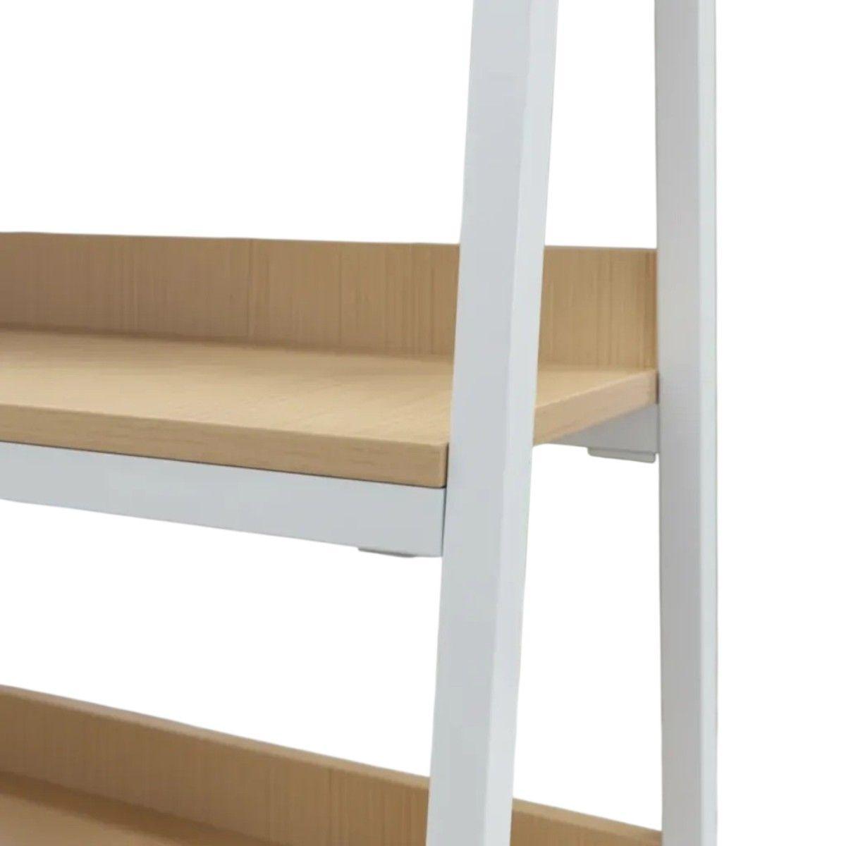 Estante Librero Metálico 5 Niveles Madera Moderno-1