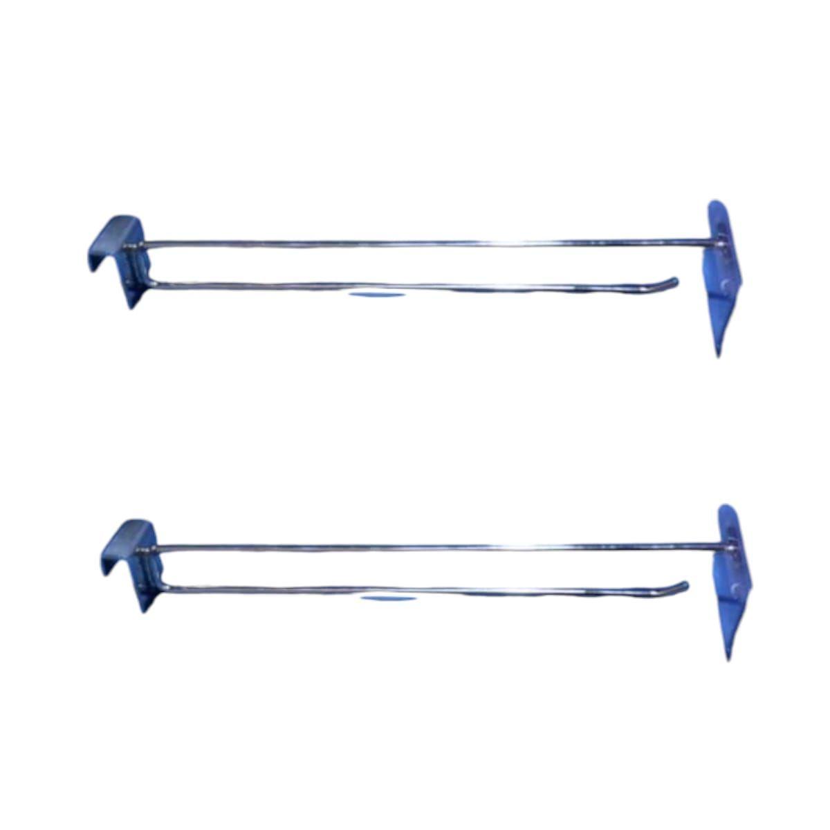 Pack 20 Ganchos Doble de Metal para Barra 35cm -0