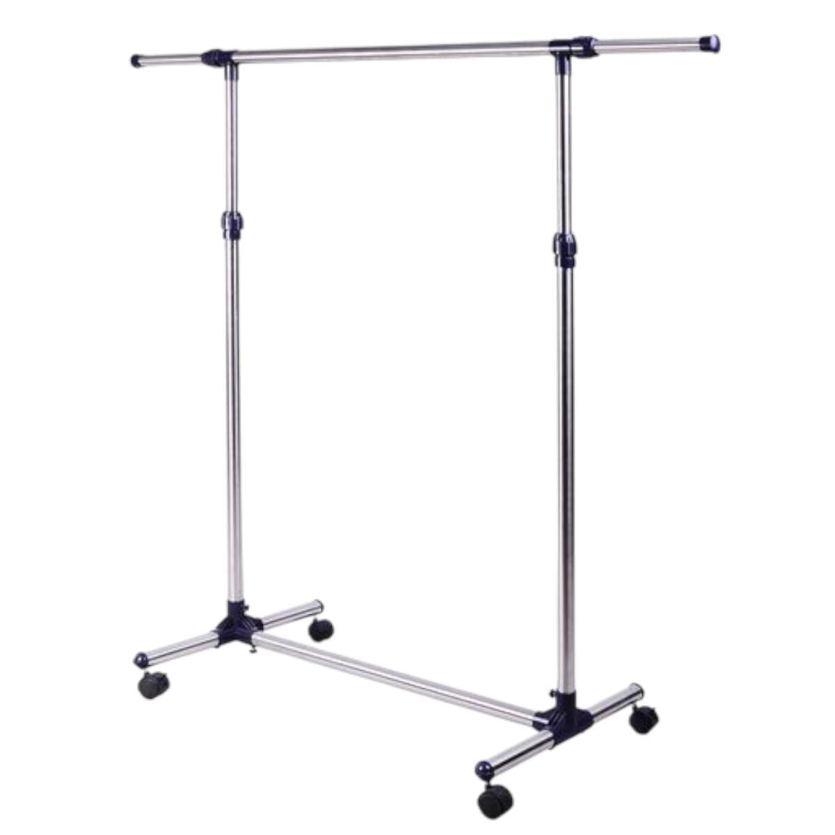 Perchero Extensible de Acero Inoxidable con Ruedas-1