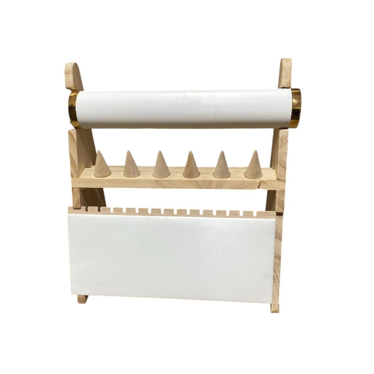 Elegante Exhibidor de Bambú para Joyeria Gms-3