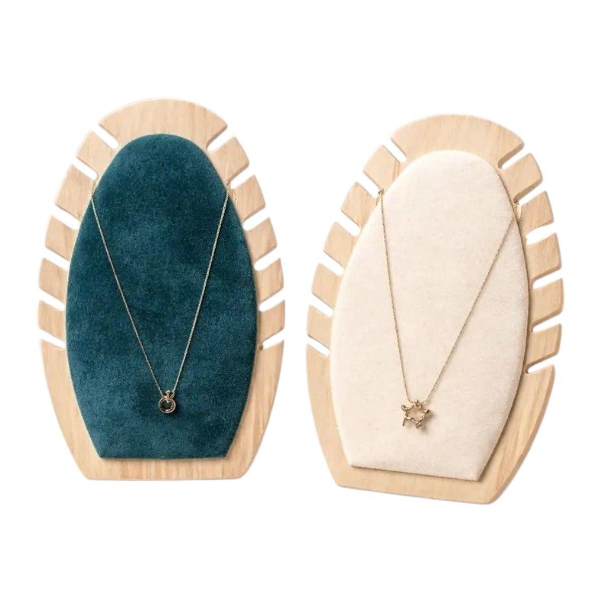 Exhibidor De Collares De Madera Para Joyeria-0