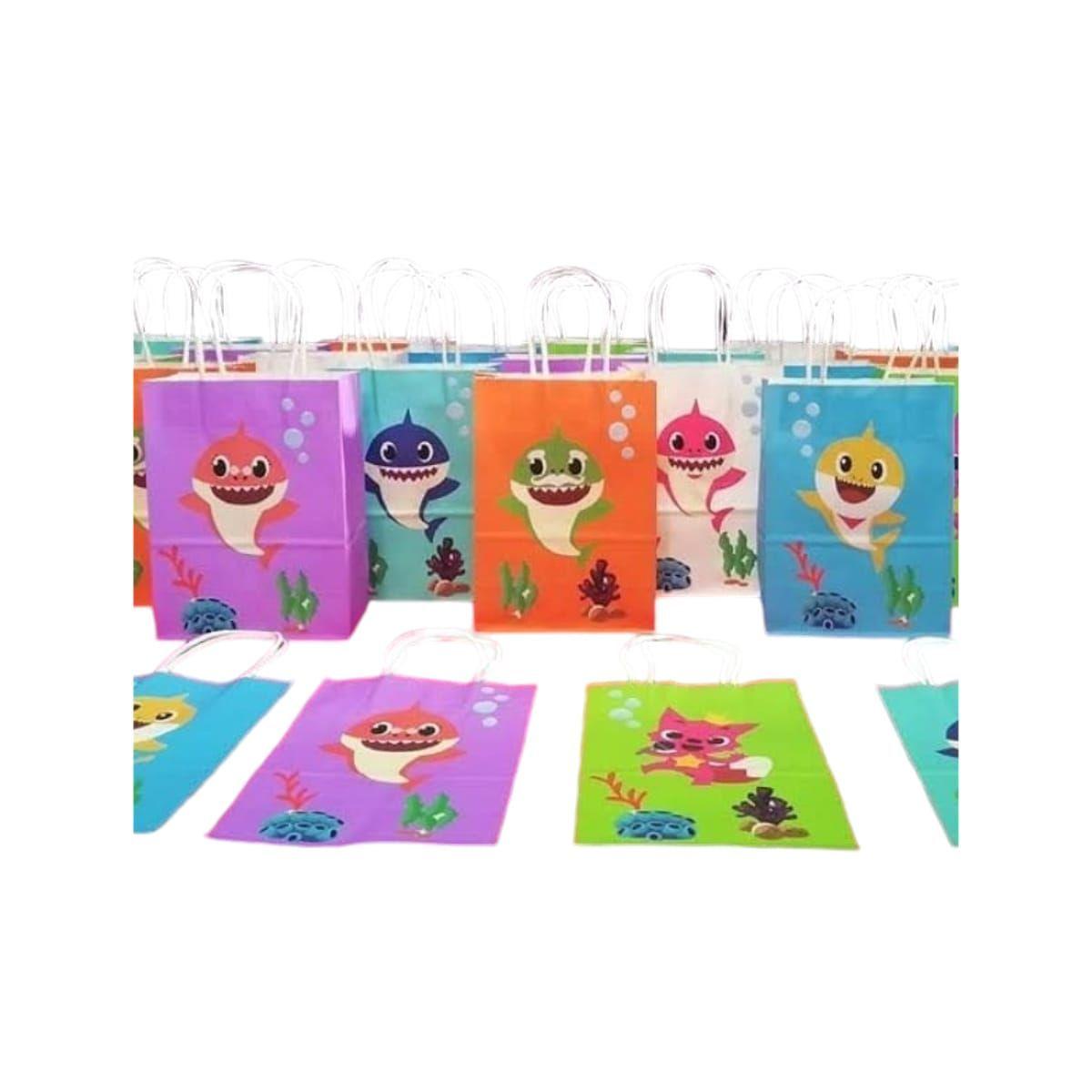 Pack 12 Bolsas de Regalo Baby Shark-2
