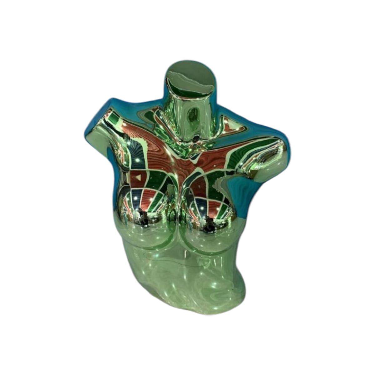 Maniqui Torso Exhibidor Verde Femenino -0