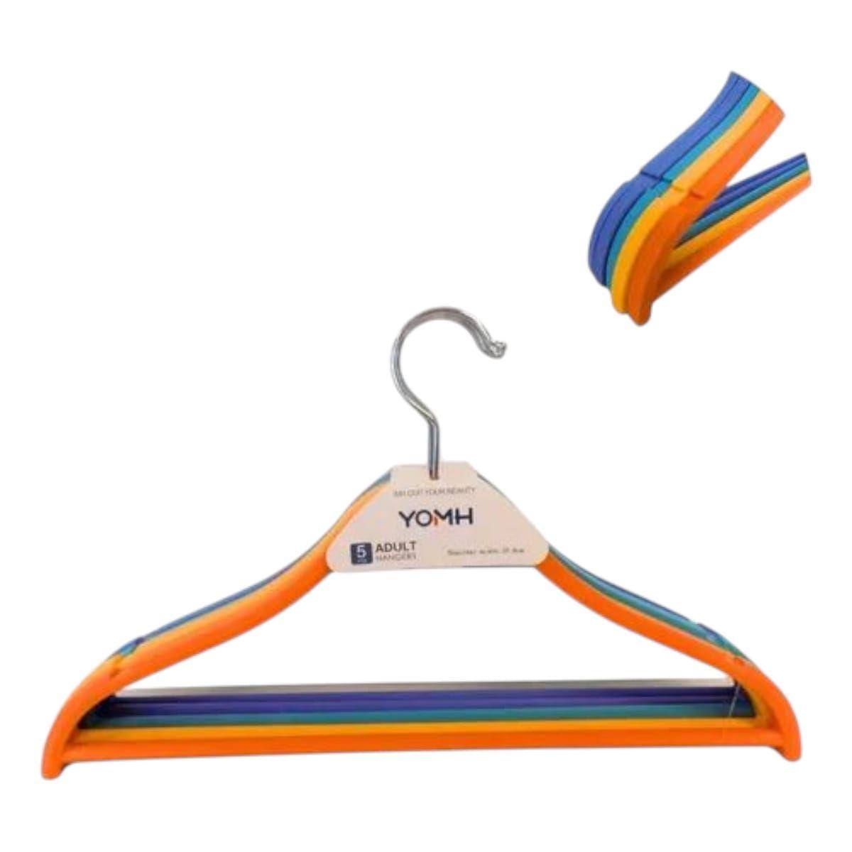Perchas Plásticas Eco Colores Pack X5 40cm Premium GMS-2