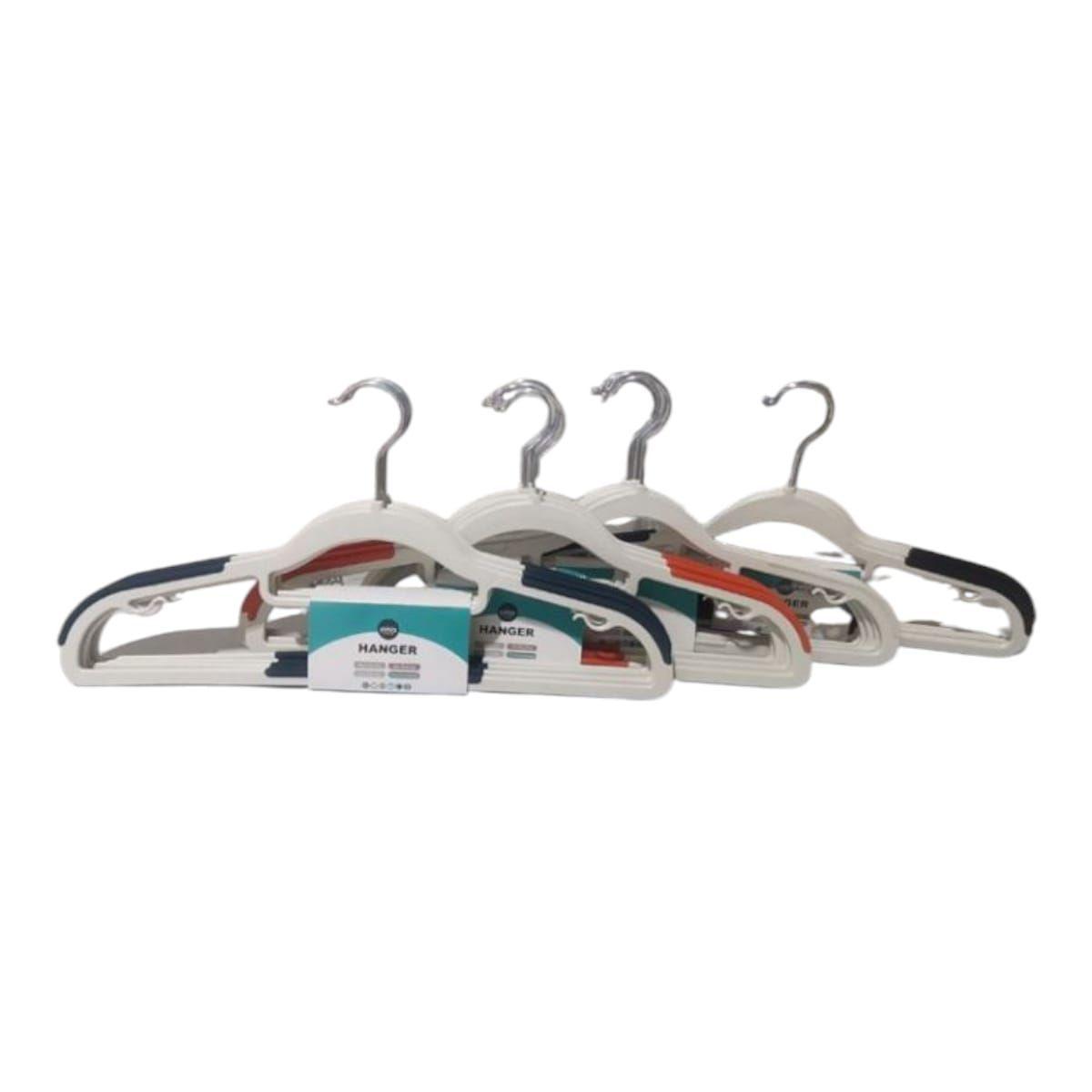 Kit 6 Perchas Plásticas Premium para Ropa 42cm-0