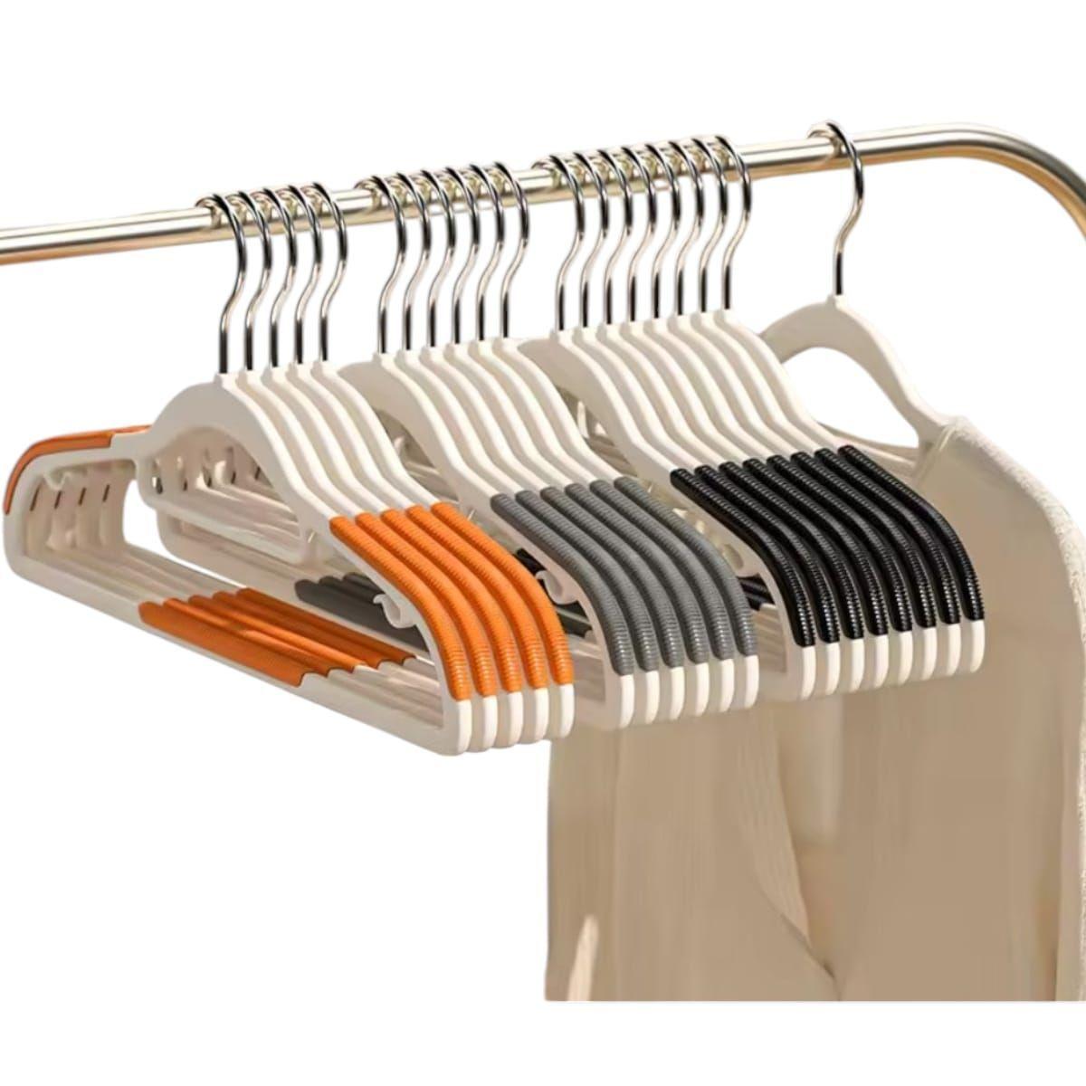 Kit 6 Perchas Plásticas Premium para Ropa 42cm-2