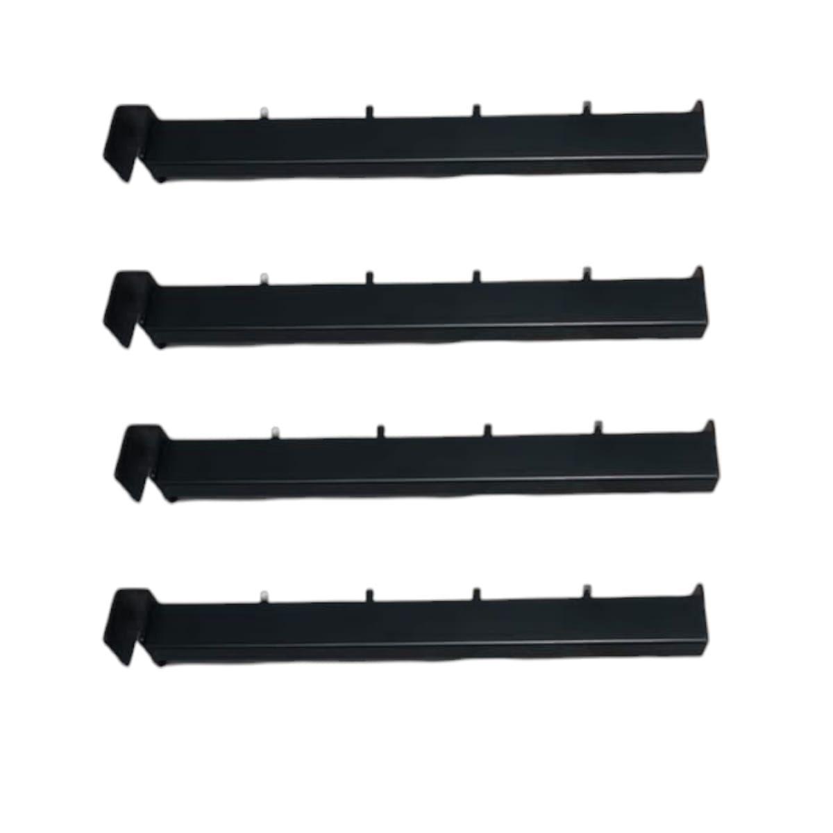 Set 4 Soporte para Perchero Z TZ Negro 30cm-1