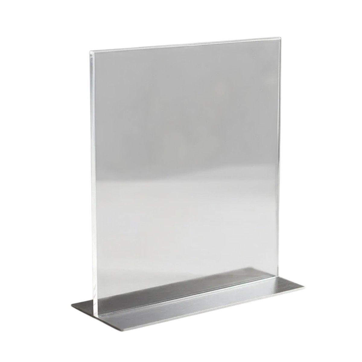 Porta Menú/acrílico Transparente Vertical 21x28cm-0