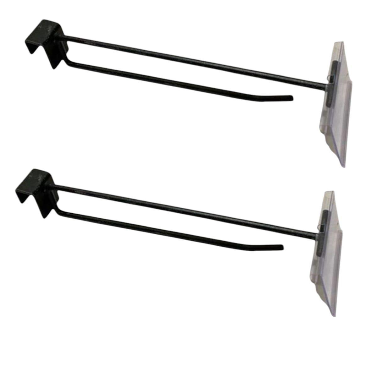 Set 20 Ganchos Doble para Barra Negro 35cm 6mm -0