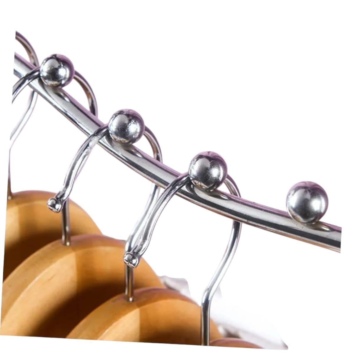 Pack 4 Ganchos Soporte de 9 Puntos para Barra 35cm-2