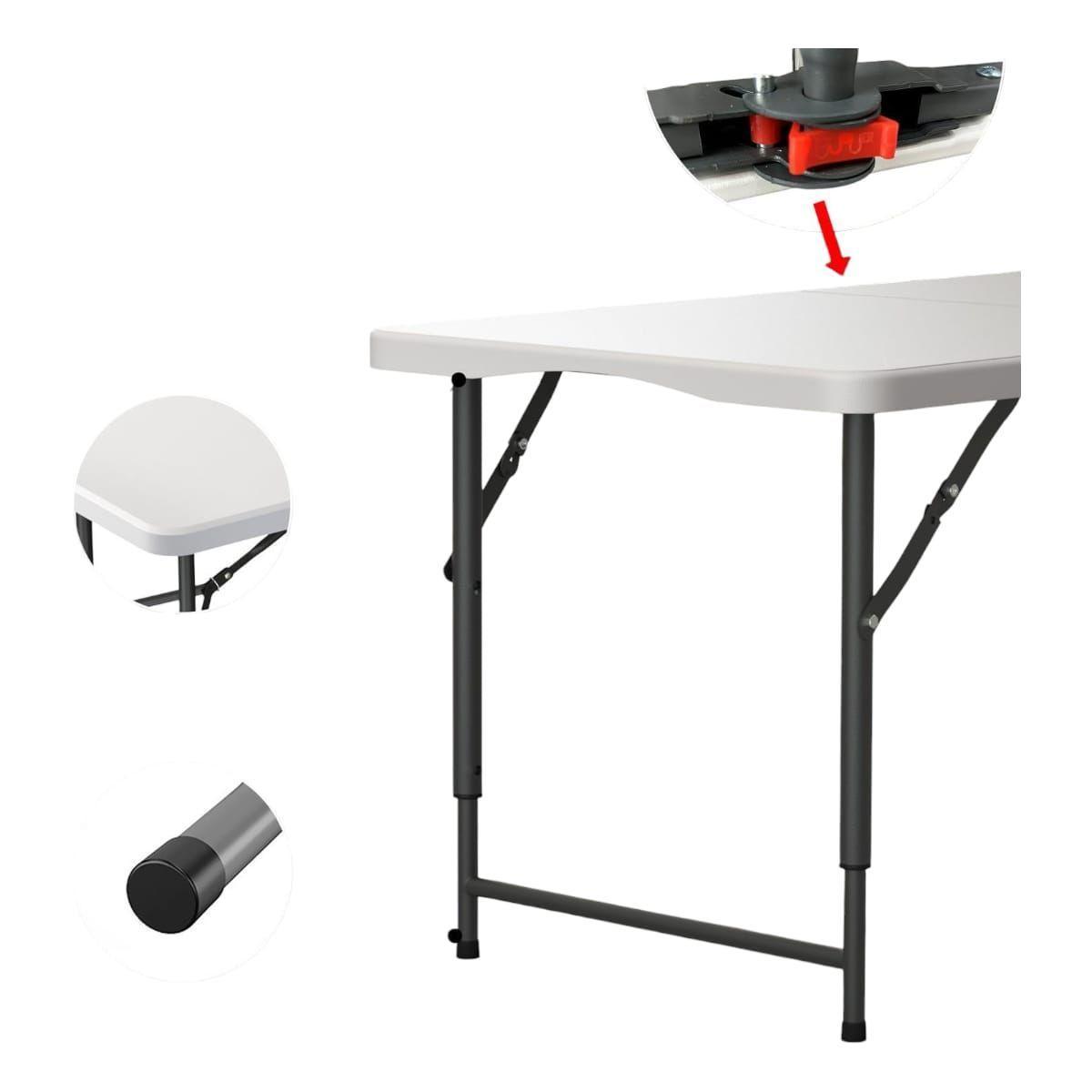 Mesa Plegable Portatil Blanca-2