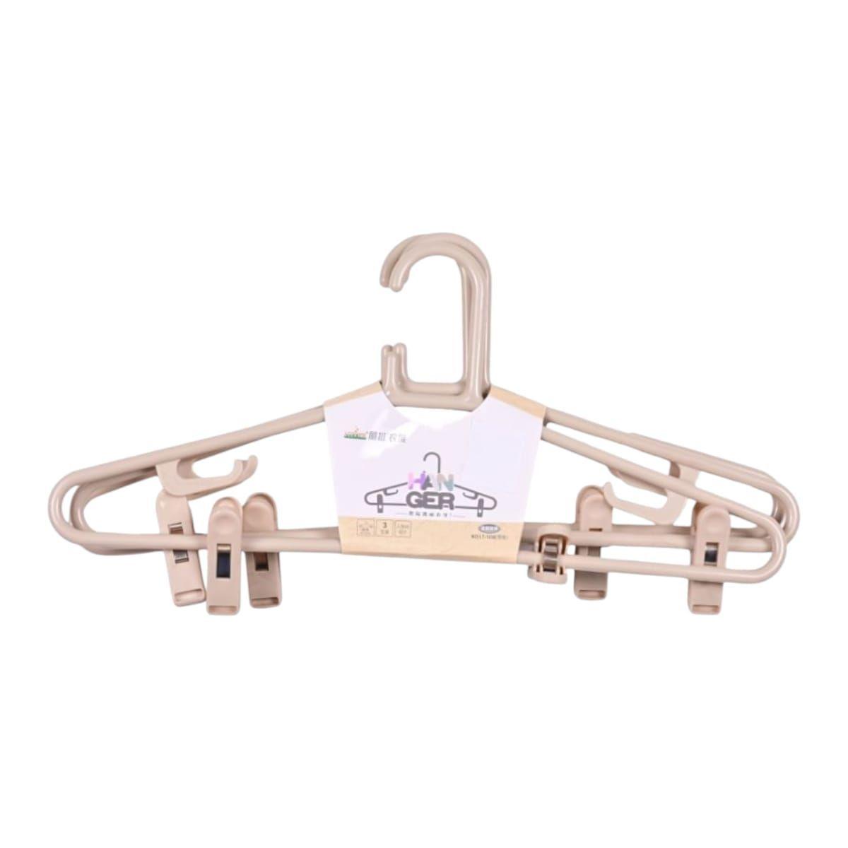 Kit 3 de Perchas Plásticas para Ropa 43cm-0