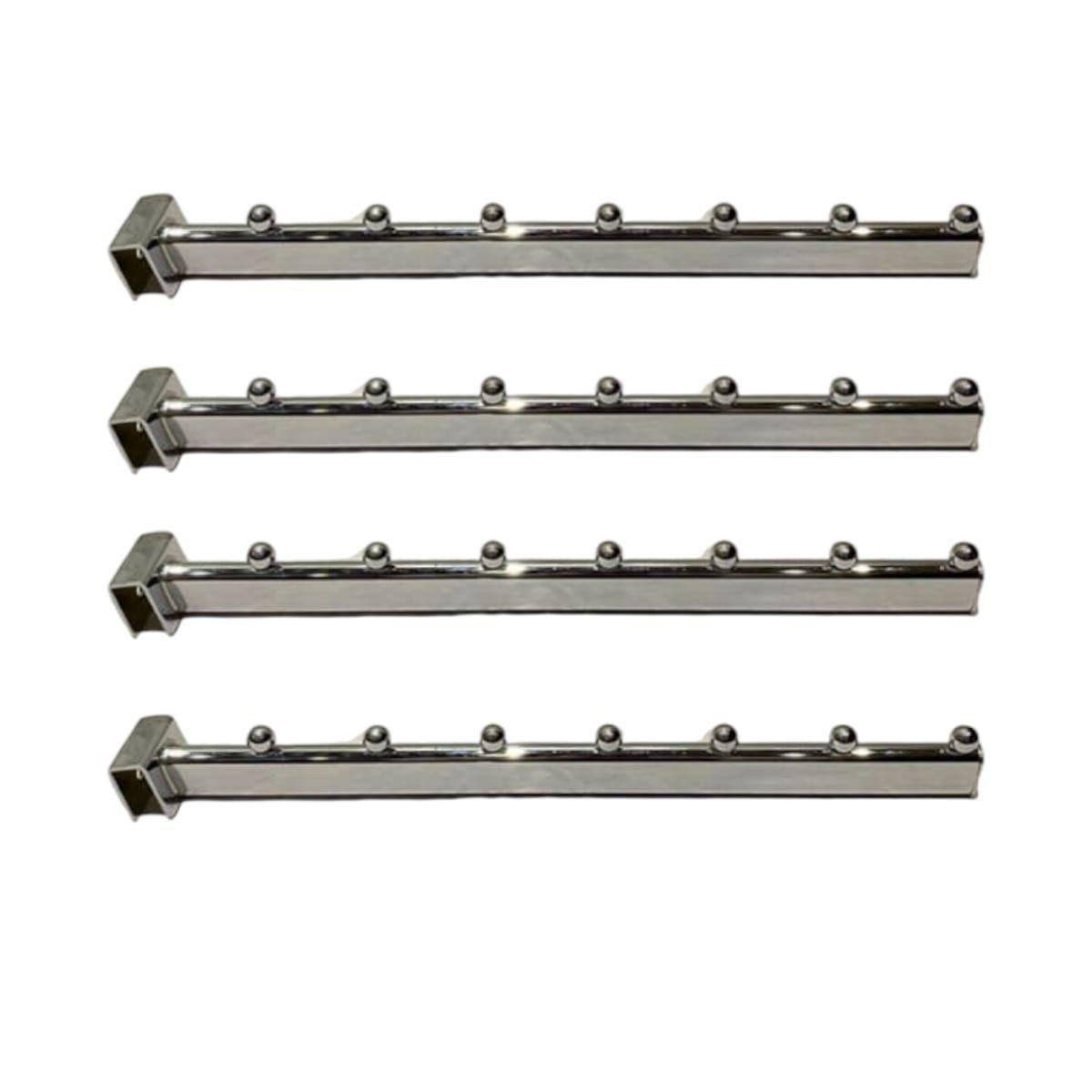 Pack 4 Soporte para Barra Metal 7 Punto 40cm -0