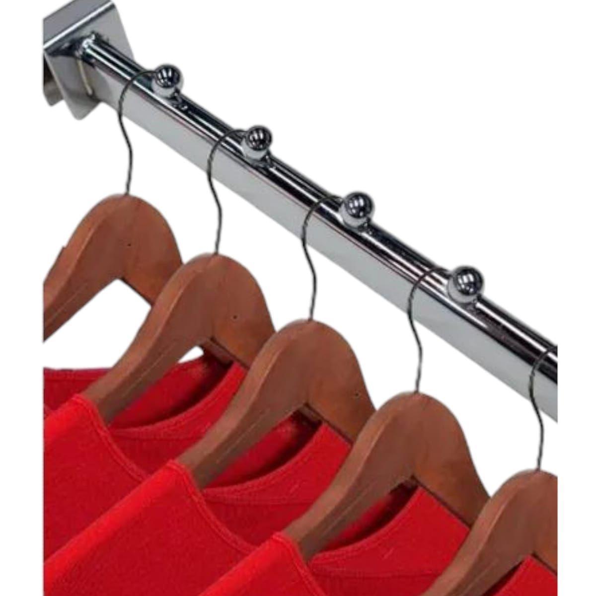 Pack 4 Soporte para Barra Metal 7 Punto 40cm -2