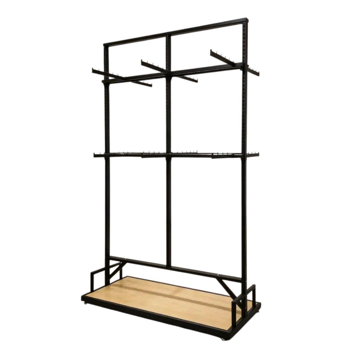 Perchero Metal/madera Negro 220cm-0
