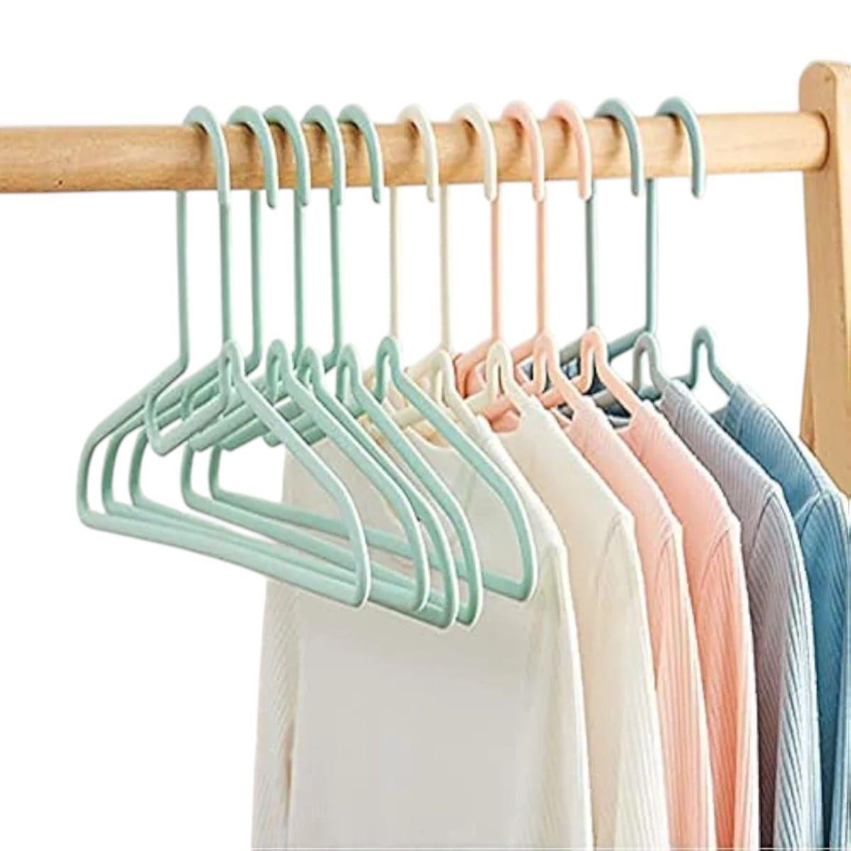 Pack 10 de Perchas Plásticas para Ropa 40cm -2