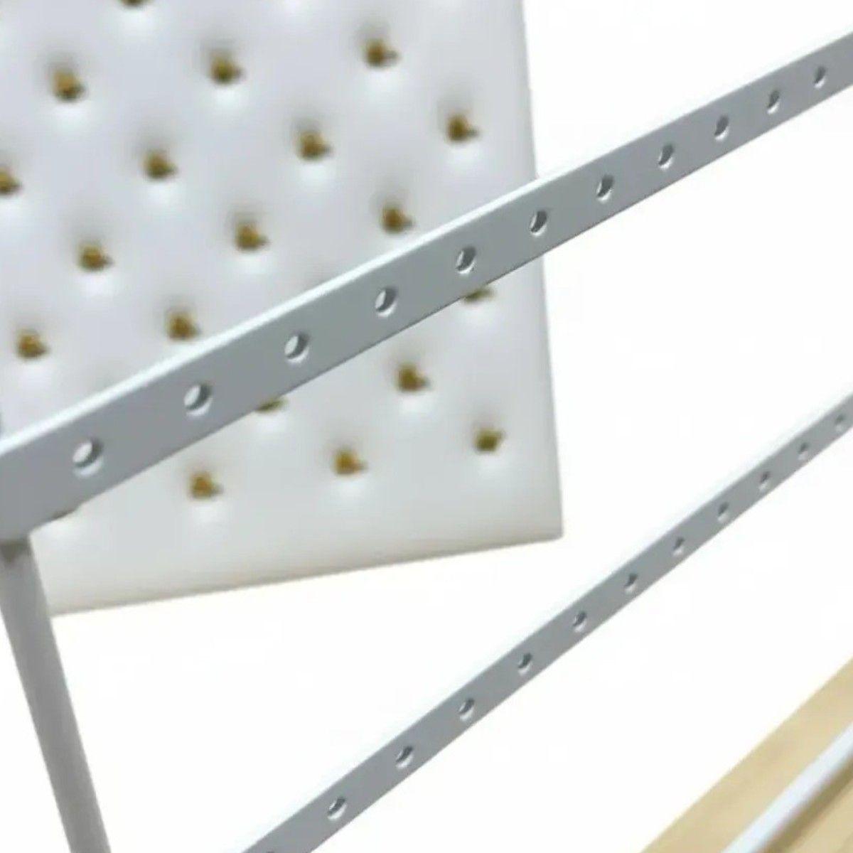 Set De Organizadores De Aros Y Soporte De Madera Blanco-1