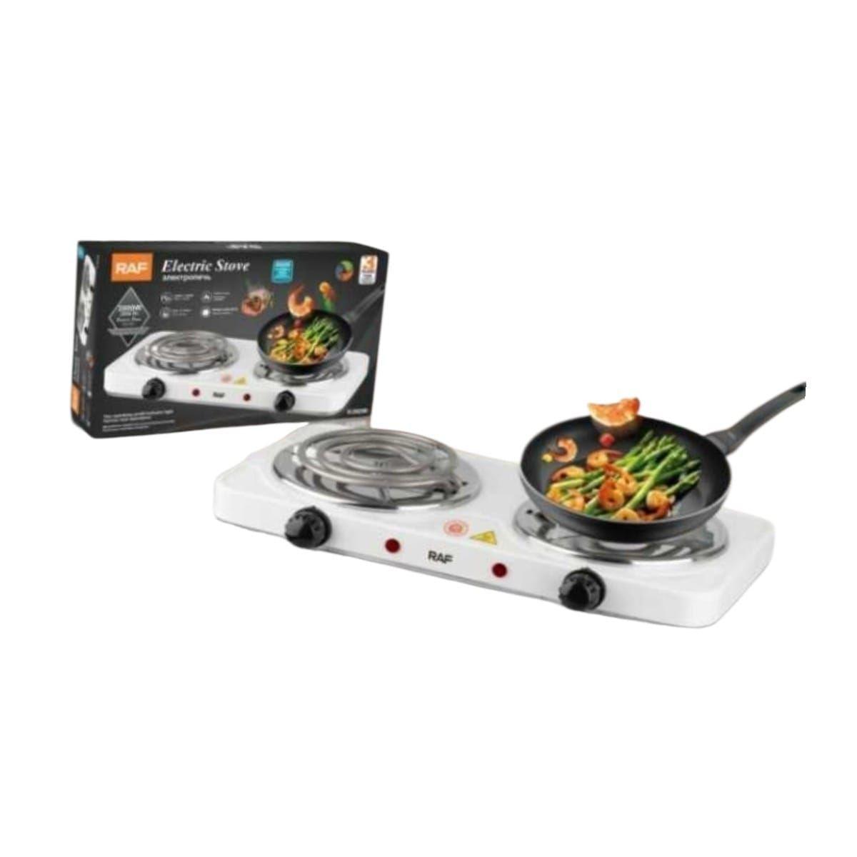 Cocina El ctrica RAF R 8020B Doble Hornilla 2000W Port til-0