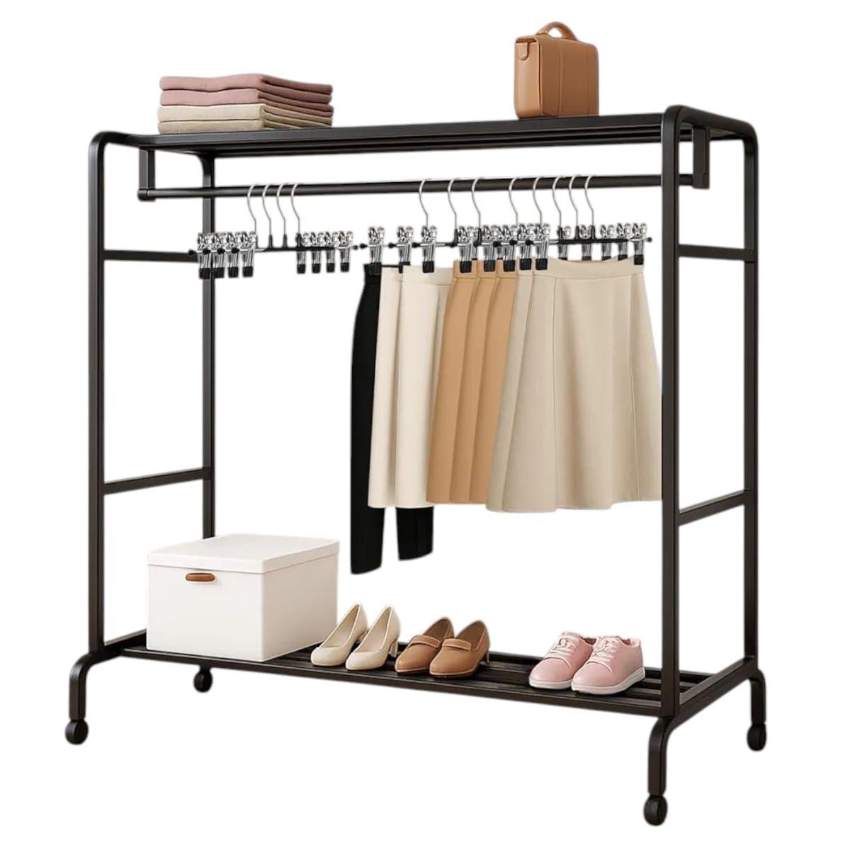 Set de 10 Ganchos con Pinzas Metálicas para Ropa-2