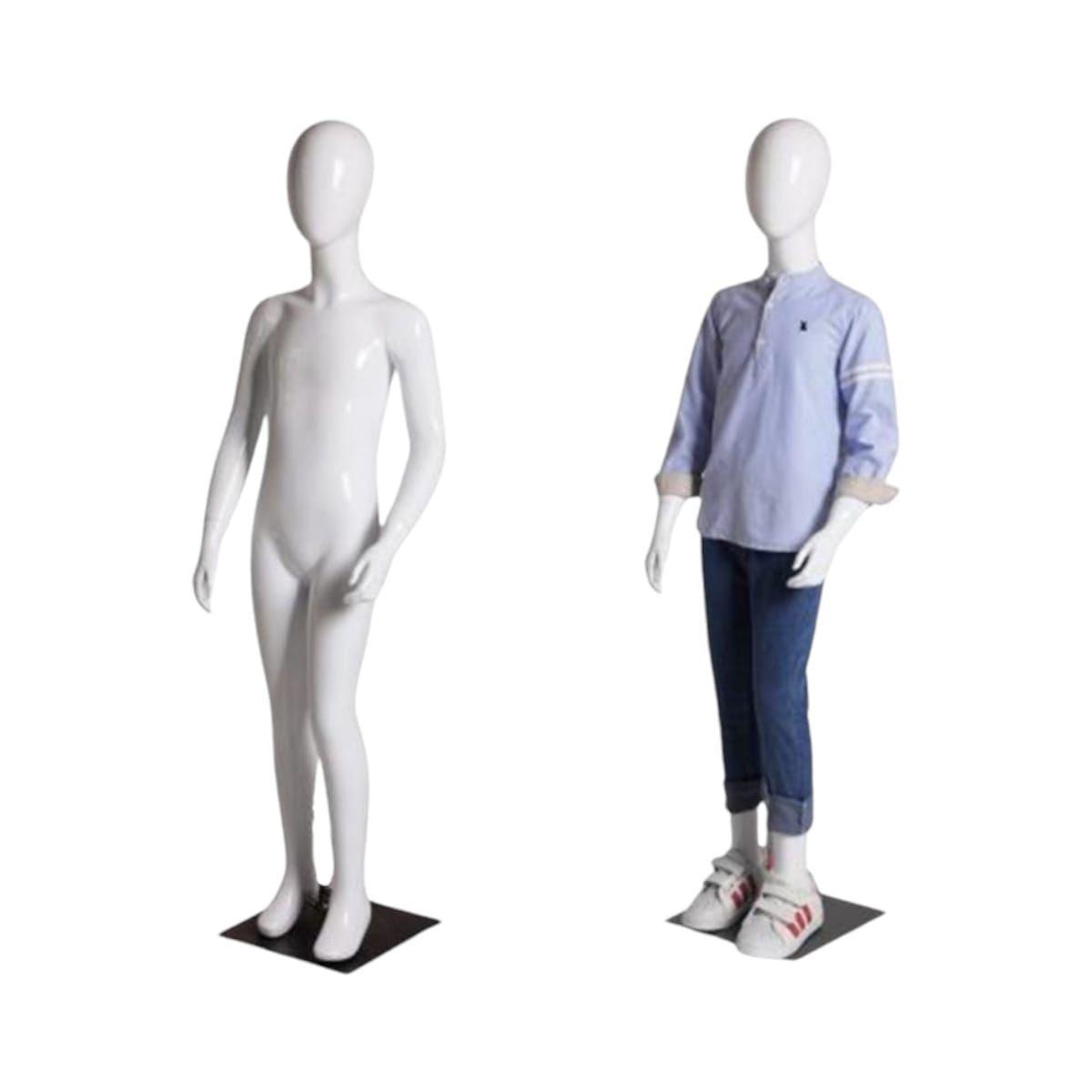Maniqui de Niño Blanco 125cm-3