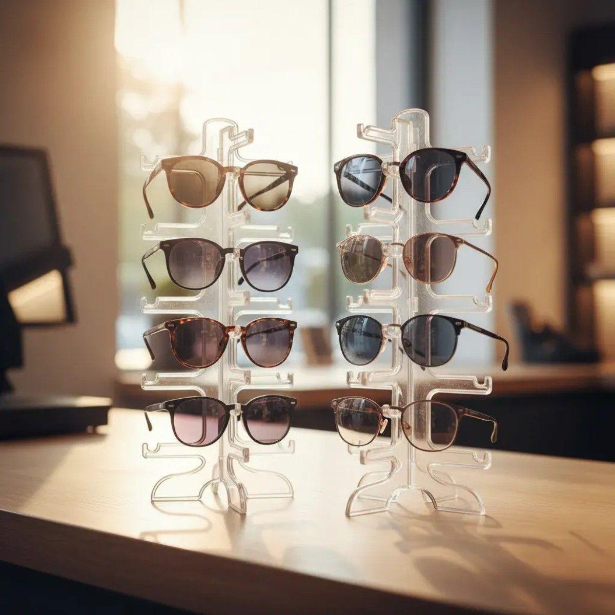 Pack 2 Exhibidores Organizador Para Lentes Transparente-2
