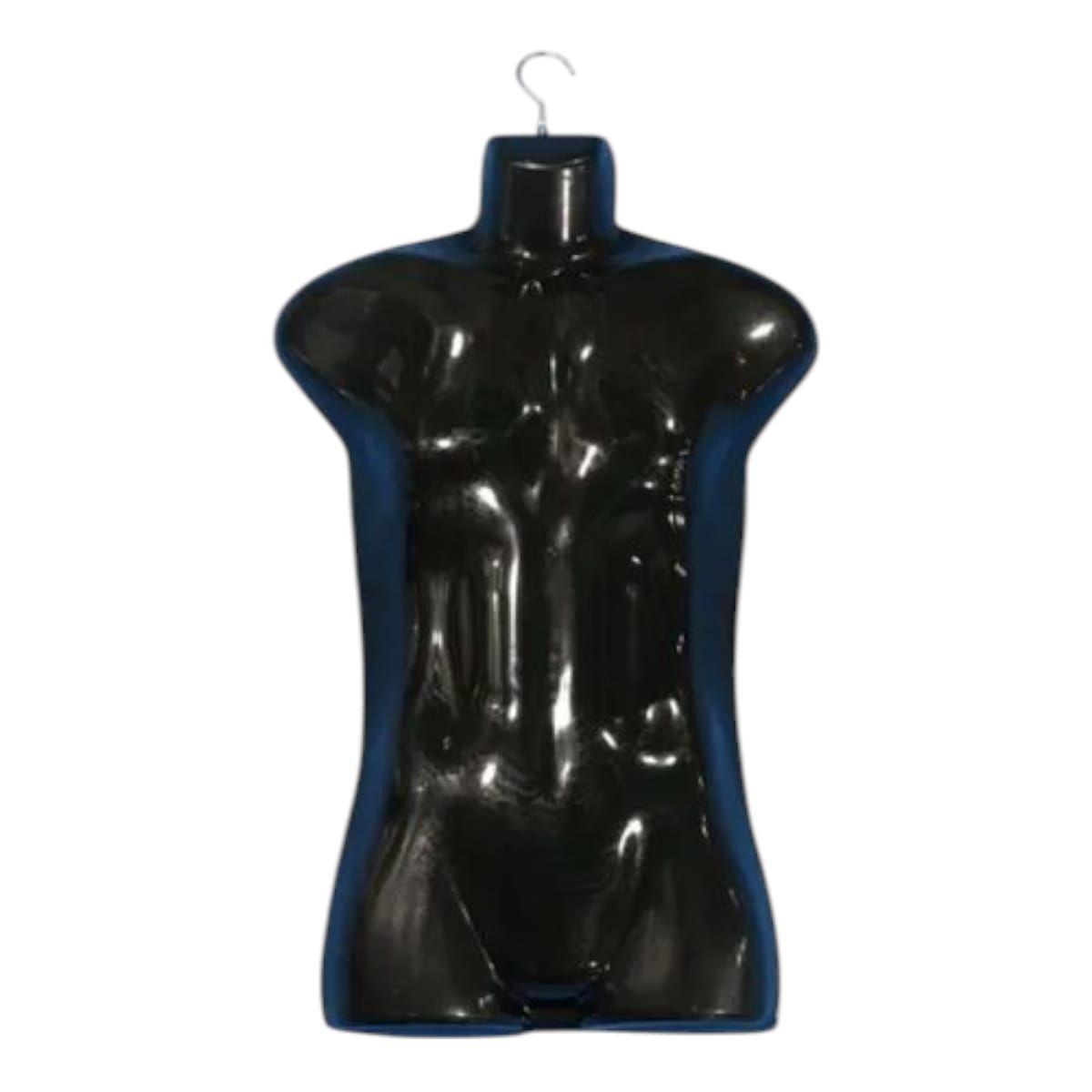 Torso Maniqui Exhibidor Masculino 70 Cm Blanco -1