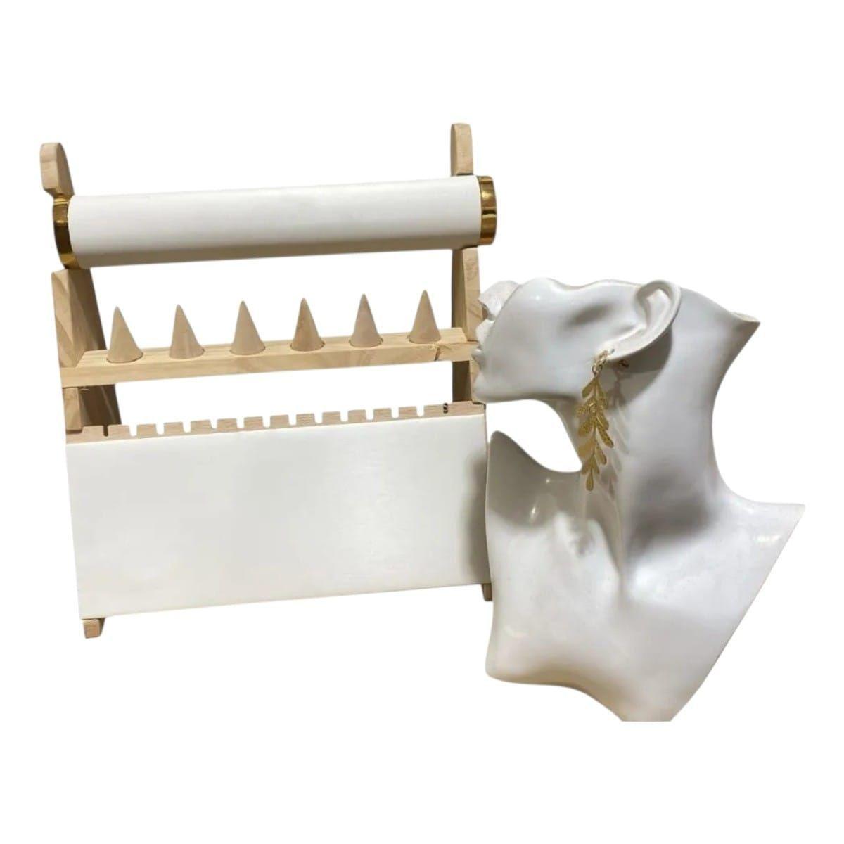 Pack Organizador De Joyas De Madera Para Aros Y Anillos-0