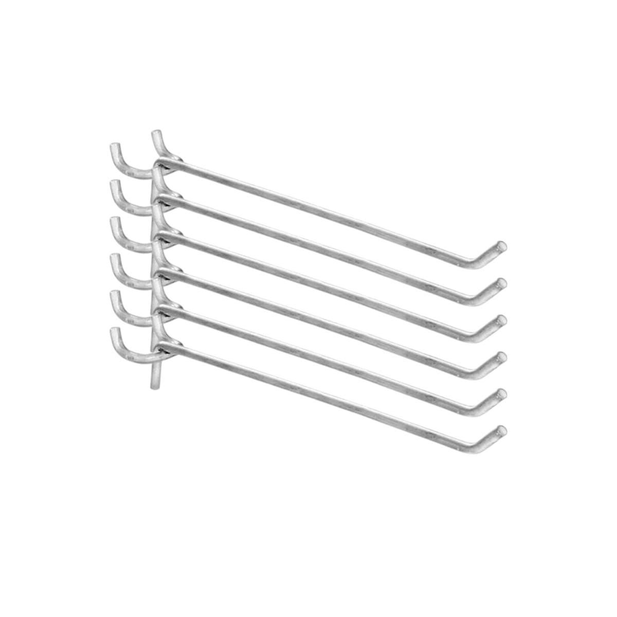 Set 20 Ganchos de Metal para Panel Perforado 35cm-0