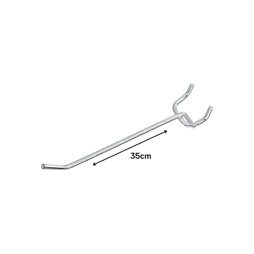 Set 20 Ganchos de Metal para Panel Perforado 35cm-3