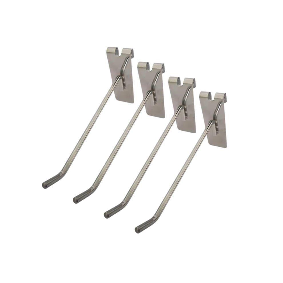 Set 20 Ganchos de metal cromado para Malla o Rejilla 40cm-0