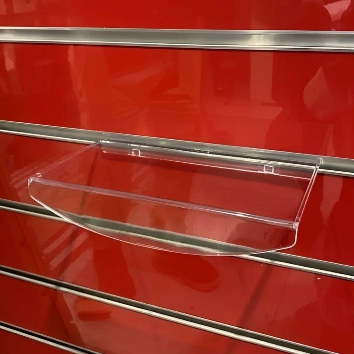 Set 10 Exhibidor Acrilico Transparente Curva 23cm-0