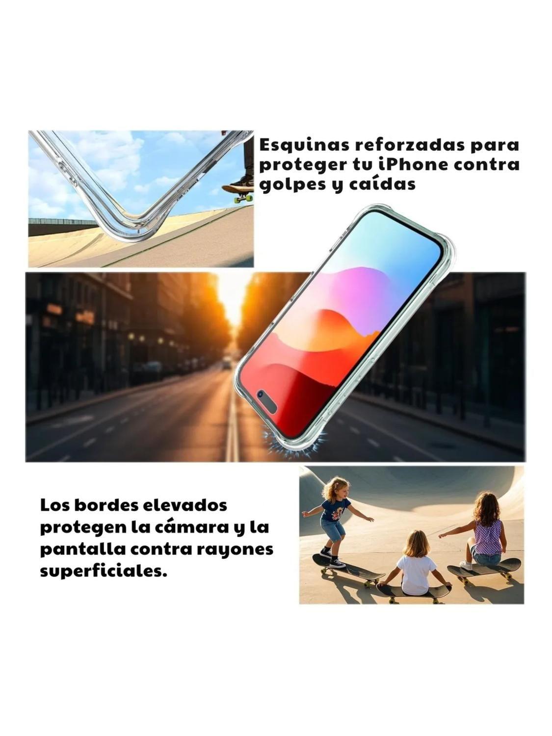 Carcasa para iPhone 17 Transparente Antigolpe Silicona-6