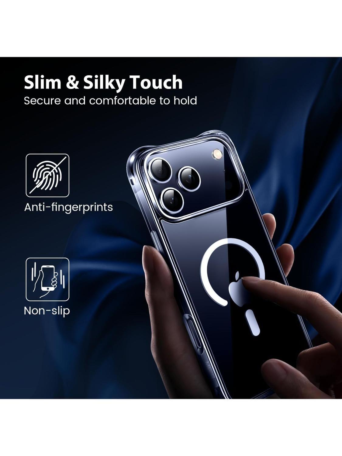 Carcasa para iPhone 17 Pro Max Transparente MagSafe Antigolpes-3