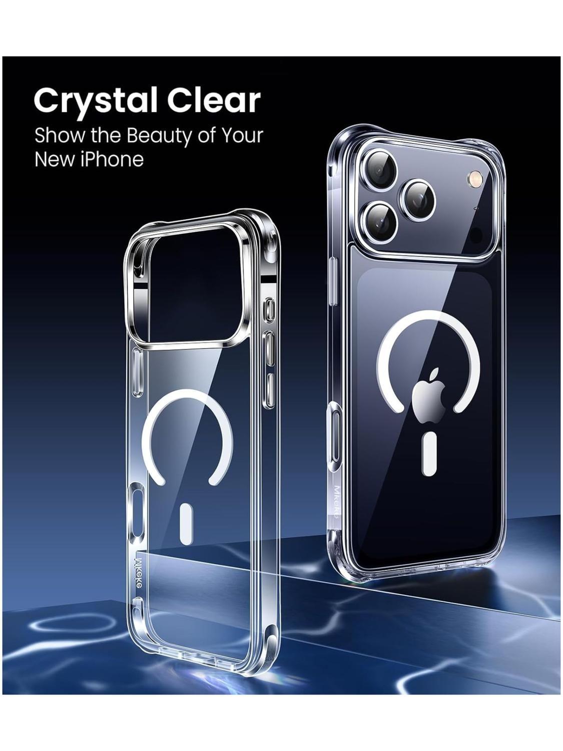 Carcasa para iPhone 17 Pro Max Transparente MagSafe Antigolpes-4