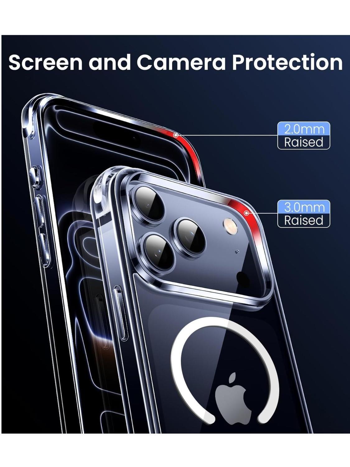 Carcasa para iPhone 17 Pro Max Transparente MagSafe Antigolpes-6